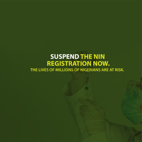 Suspend the NIN registration now. The lives of millions of Nigerians are at risk.